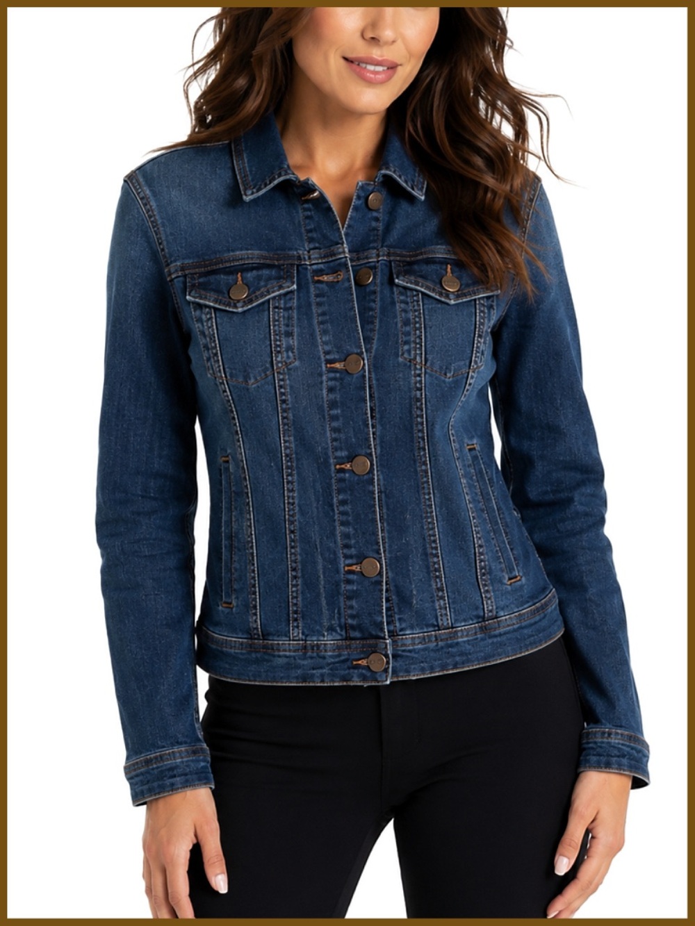 Nanette Lepore Blue Button Down Denim Jeans Jacket